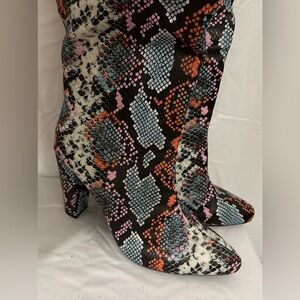 Thigh High Multicolor Boots